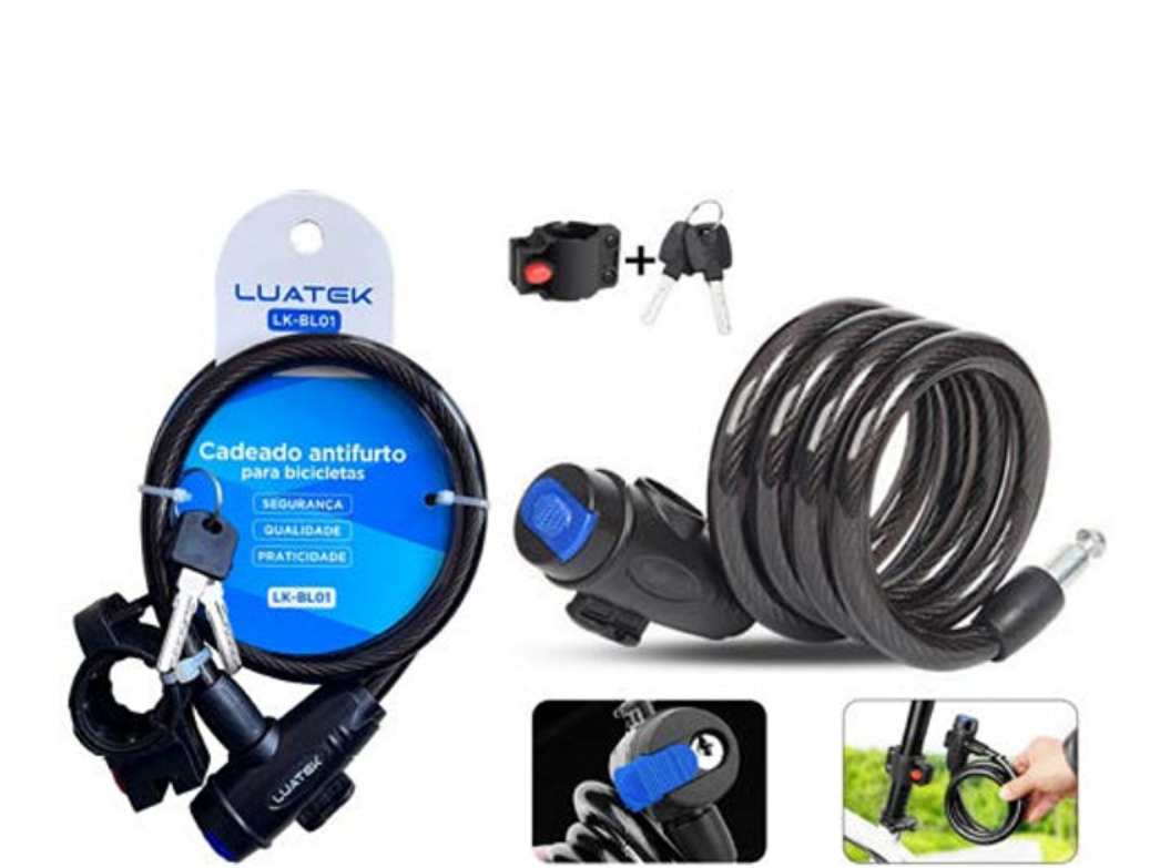 Cadeado p/Bicicleta LUATEK